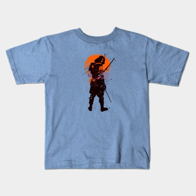 Last Samurai Standing Kids T-Shirt by NakedMonkey